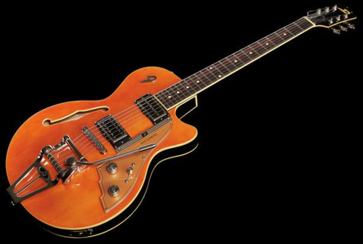 Duesenberg Starplayer Tv Hs Trem Rw - Vintage Orange - Guitare Électrique 1/2 Caisse - Variation 3