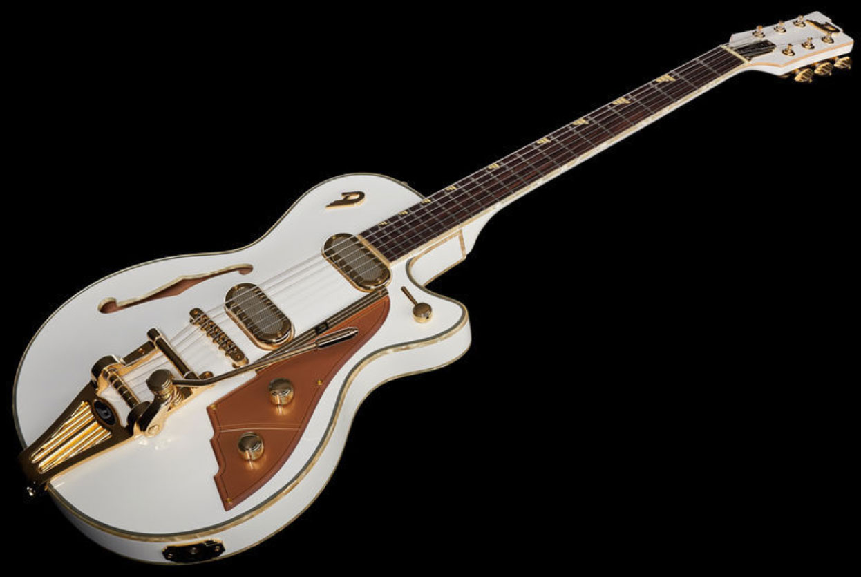 Duesenberg Starplayer Tv Phonic Hs Trem Rw - Venetian White - Guitare Électrique 1/2 Caisse - Variation 1