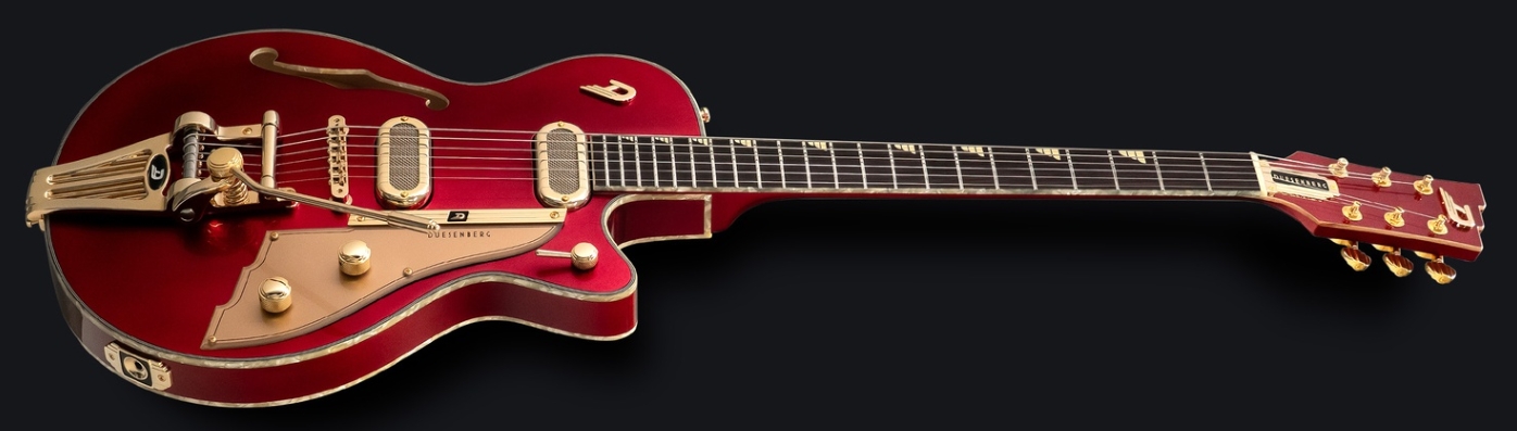 Duesenberg Starplayer Tv Phonic Hs Trem Rw - Balboa Pearl Red - Guitare Électrique 1/2 Caisse - Variation 3