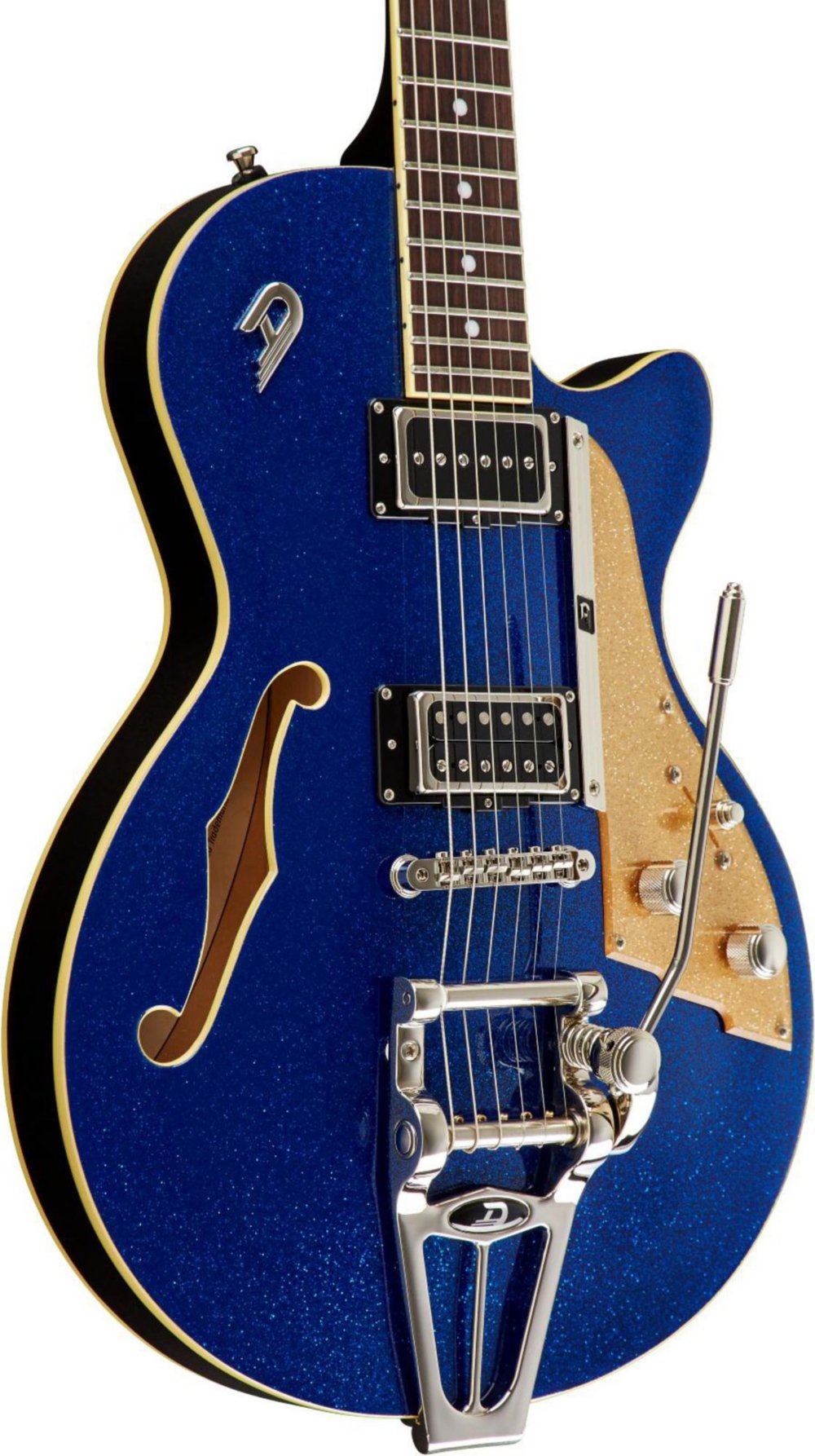 Duesenberg Starplayer Tv Hs Trem Rw - Sparkle Blue - Guitare Électrique 1/2 Caisse - Variation 1