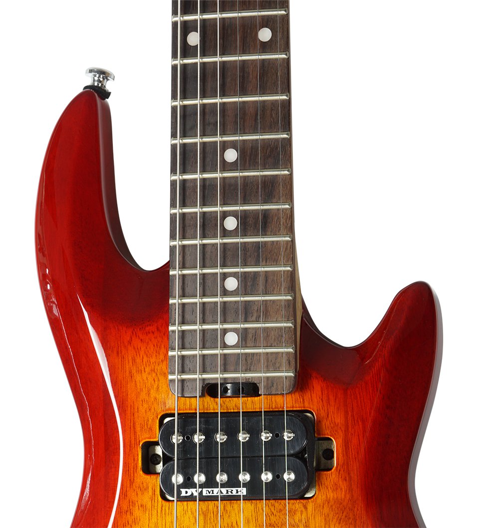 Dv Mark Dv Little Guitar G1 Hh Ht Rw - Cherry Red Sunburst - Guitare Électrique Voyage - Variation 1