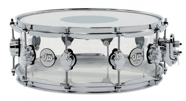 Caisse claire Dw ACRY 14X8 SMOKED ACRYLIC - Transparent