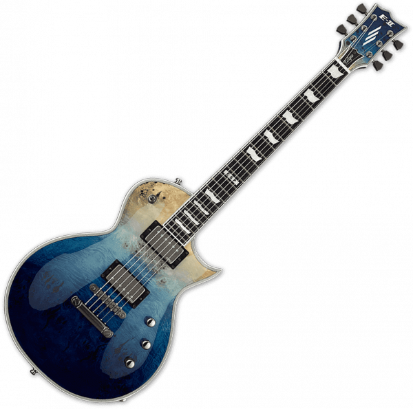 Guitare électrique solid body Esp E-II Eclipse - Blue natural fade