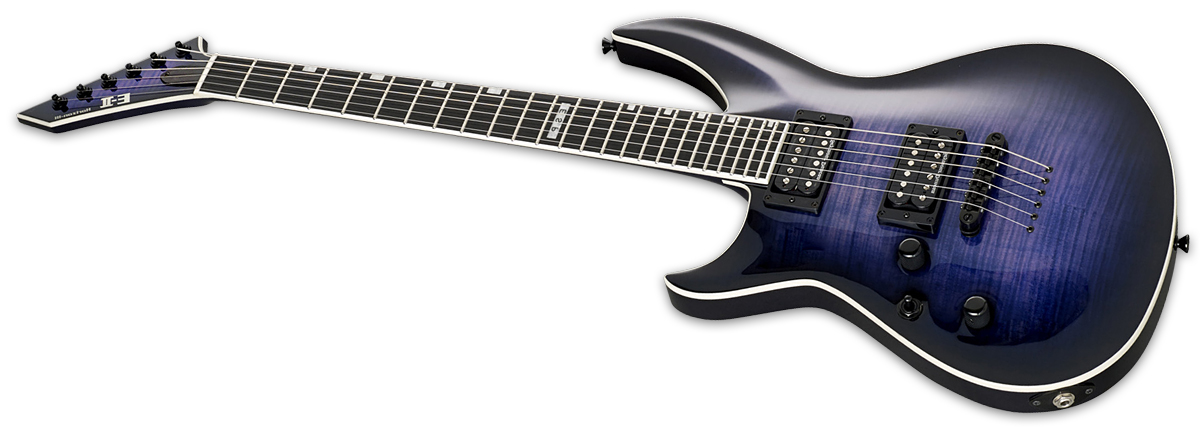 Esp E-ii Horizon Iii Lh Gaucher Japon Hh Seymour Duncan Eb - Reindeer Blue - Guitare Électrique Gaucher - Variation 1