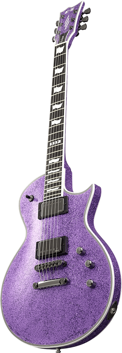 Esp E-ii Eclipse Jap 2h Emg Ht Eb - Purple Sparkle - Guitare Électrique Single Cut - Variation 1