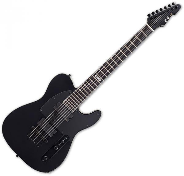 Guitare électrique baryton Esp EII TB7 Baritone (Japan) black noir