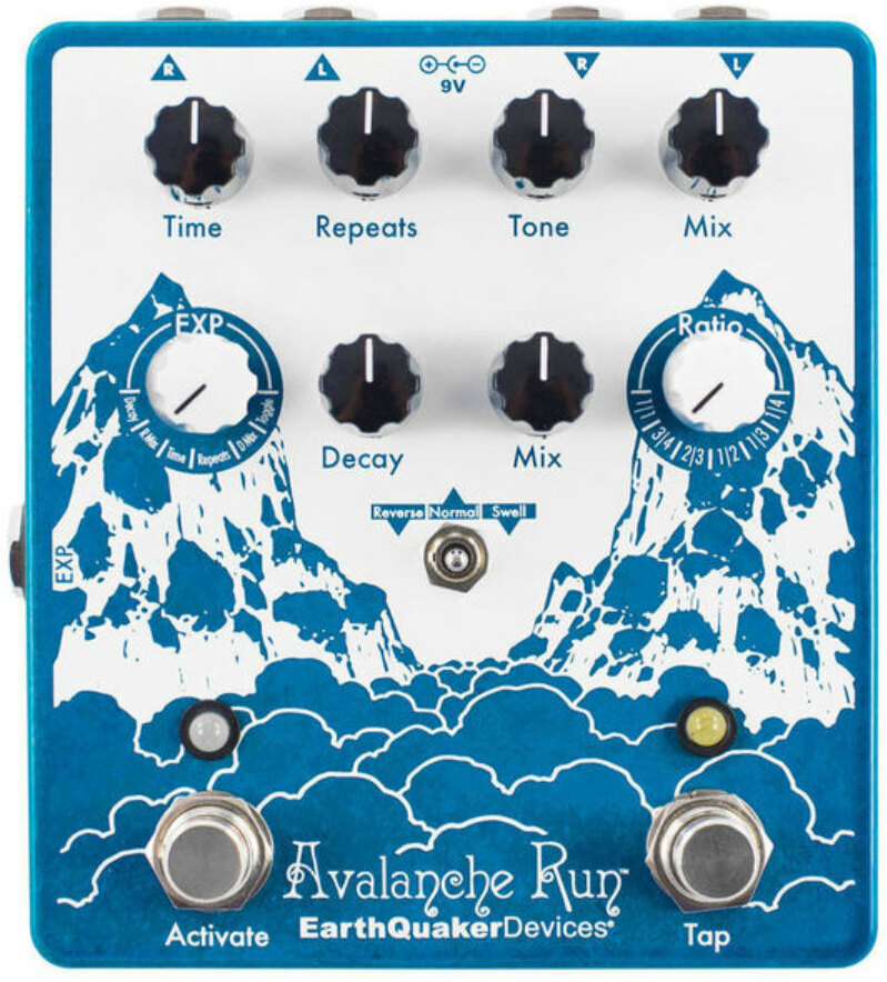 Earthquaker Avalanche Run Stereo Delay Reverb V2 - PÉdale Reverb / Delay / Echo - Main picture