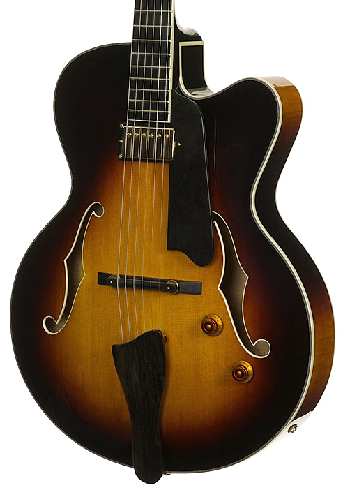 Eastman Ar503ce Archtop Solid Top H Ht Eb +etui - Sunburst - Guitare Électrique 3/4 Caisse & Jazz - Variation 3