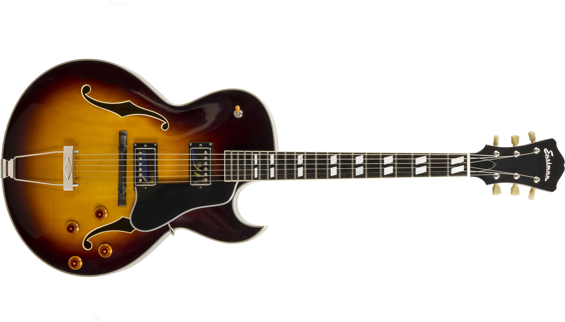 Eastman Ar372ce Archtop Tout Erable Rw +etui - Sunburst - Guitare Électrique 3/4 Caisse & Jazz - Main picture