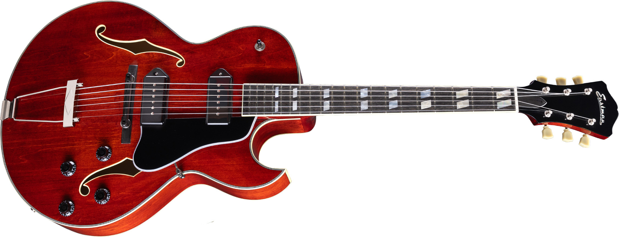 Eastman Ar372ce-p90 Archtop Laminate Tout Erable 2s Ht Rw - Truetone Gloss Classic - Guitare Électrique 3/4 Caisse & Jazz - Main picture