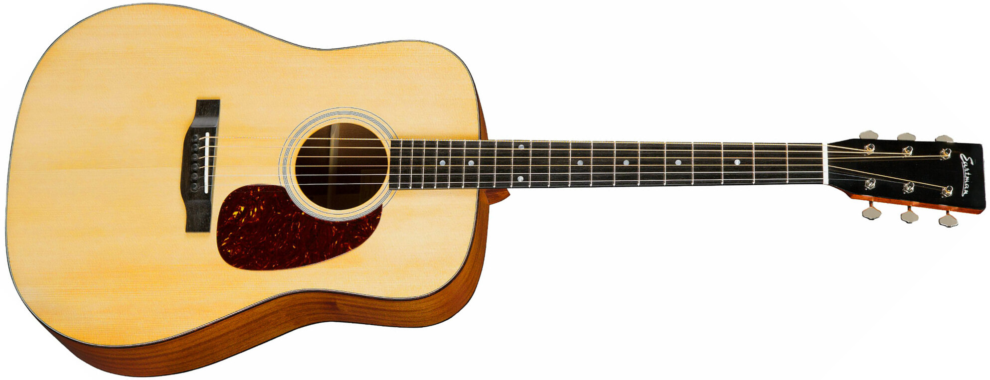 Eastman E1d Deluxe Dreadnought Epicea Sapele Eb - Truetone Gloss Natural - Guitare Acoustique - Main picture