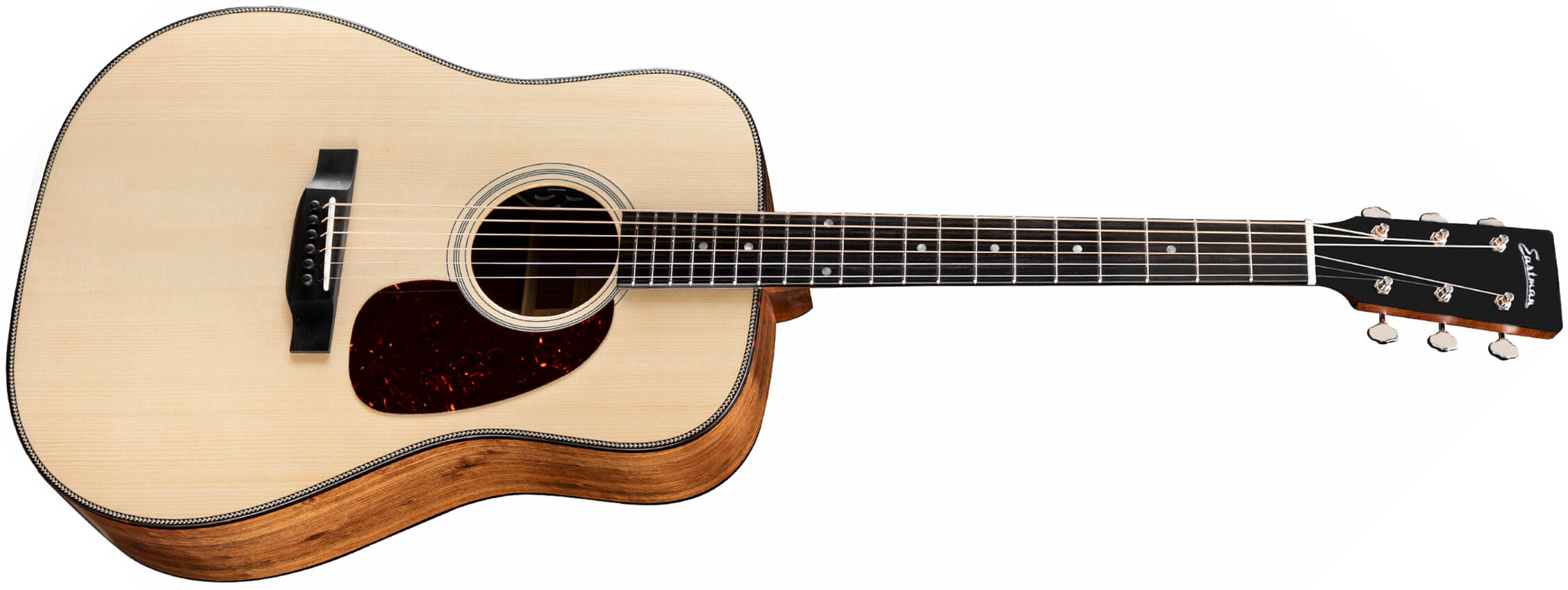 Eastman E3de Traditional Dreadnought Epicea Ovangkol Eb +housse - Natural - Guitare Electro Acoustique - Main picture