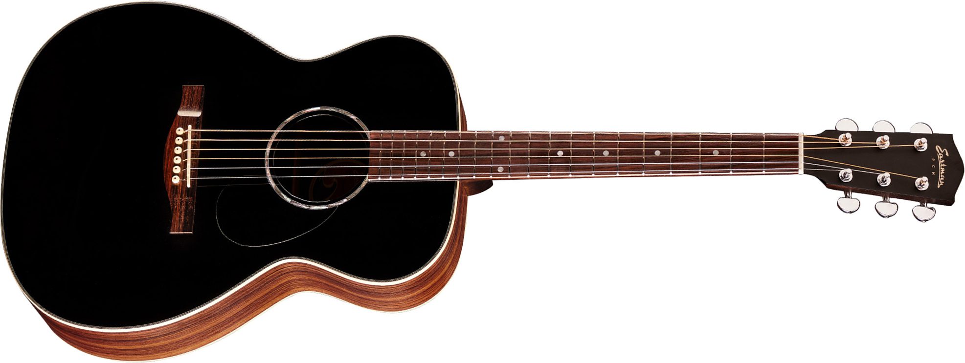 Eastman Pch2-om Orchestra Model Epicea Palissandre Rw - Black - Guitare Acoustique - Main picture