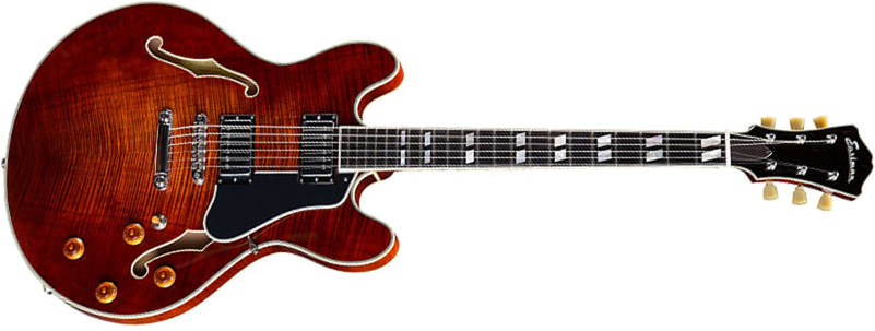 Eastman T486 Thinline Laminate Tout Erable Hh Seymour Duncan Ht Eb - Classic - Guitare Électrique 1/2 Caisse - Main picture