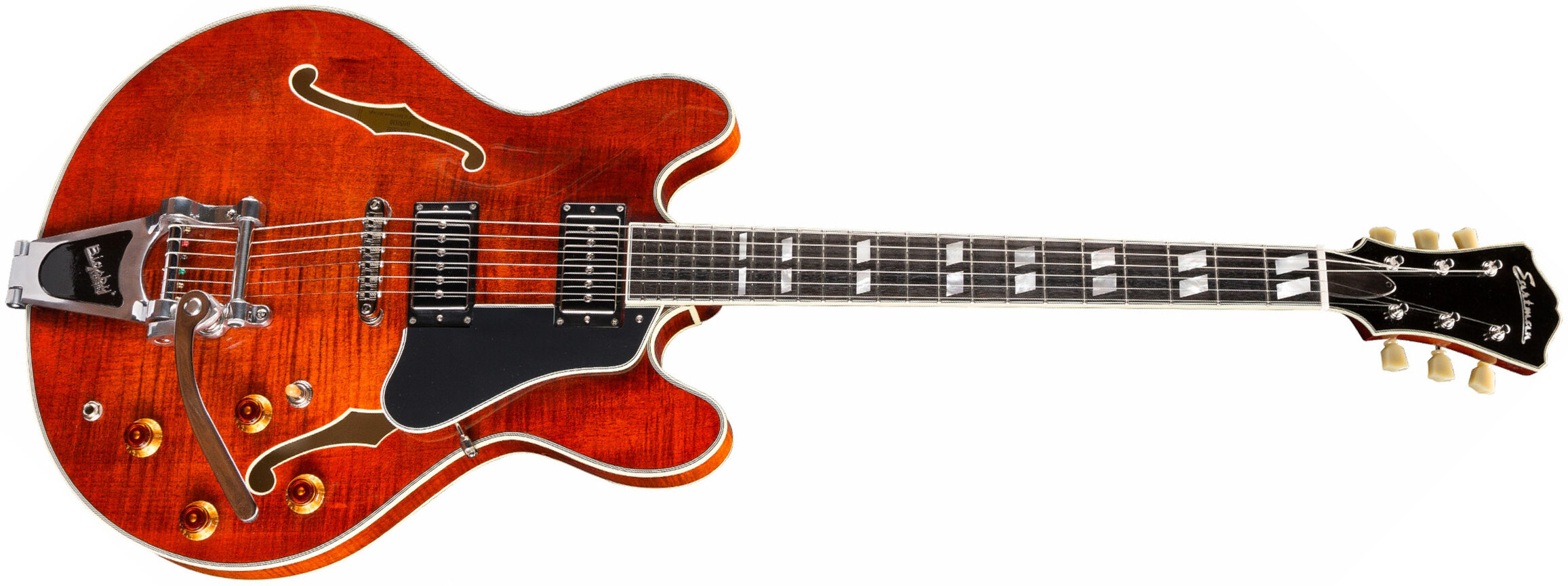 Eastman T486b Thinline Laminate Tout Erable Ss Seymour Duncan Bigsby Eb - Classic - Guitare Électrique 1/2 Caisse - Main picture