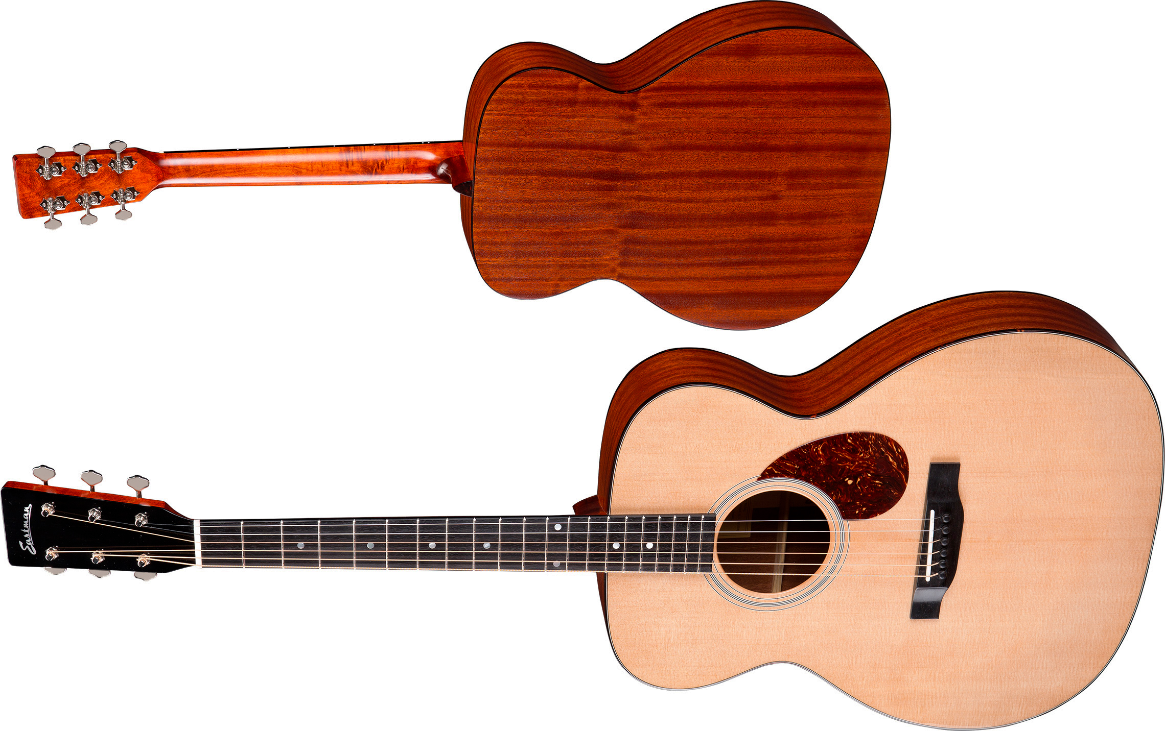 Eastman E1om Lh Orchestra Model Gaucher Shsc Epicea Sapele Eb - Truetone Satin Natural - Guitare Folk - Variation 1