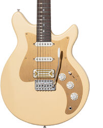 Guitare électrique rétro rock Eastman Fullertone DC '62 - Truetone satin desert sand