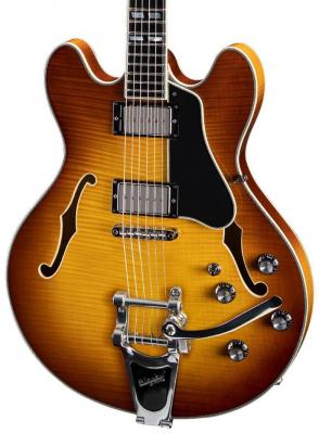 Guitare électrique 1/2 caisse Eastman T486B Thinline Laminate - Goldburst