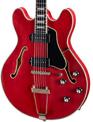 Guitare électrique 1/2 caisse Eastman T64/v-T Thinline Laminate - Antique red