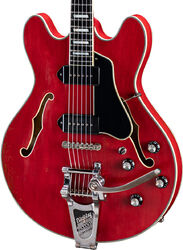Guitare électrique 1/2 caisse Eastman T64/v Thinline Laminate - Red