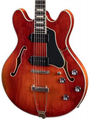 Guitare électrique 1/2 caisse Eastman T64/v Thinline Laminate - Antique red