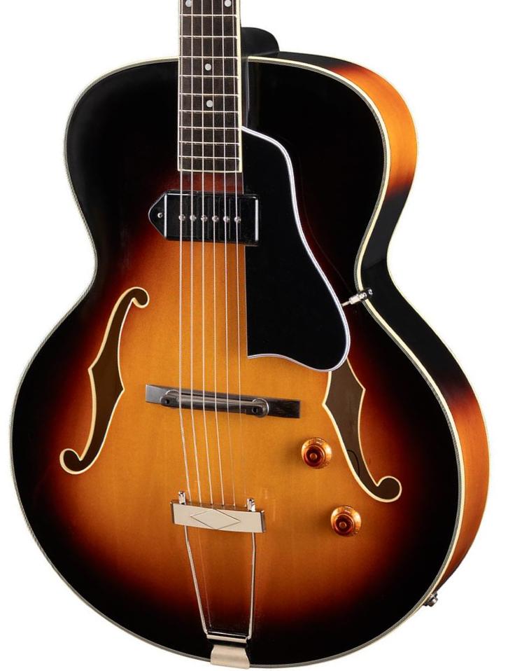 Guitare électrique 3/4 caisse & jazz Eastman Archtop AR405 P90/TV - Truetone Vintage Gloss Sunburst