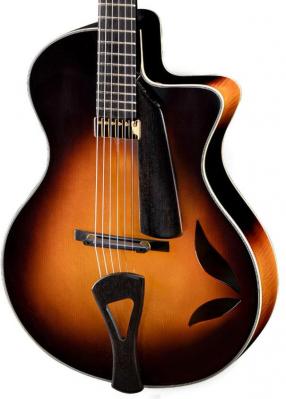 Guitare électrique 3/4 caisse & jazz Eastman Franck Vignola Model FV880CE - Sunburst