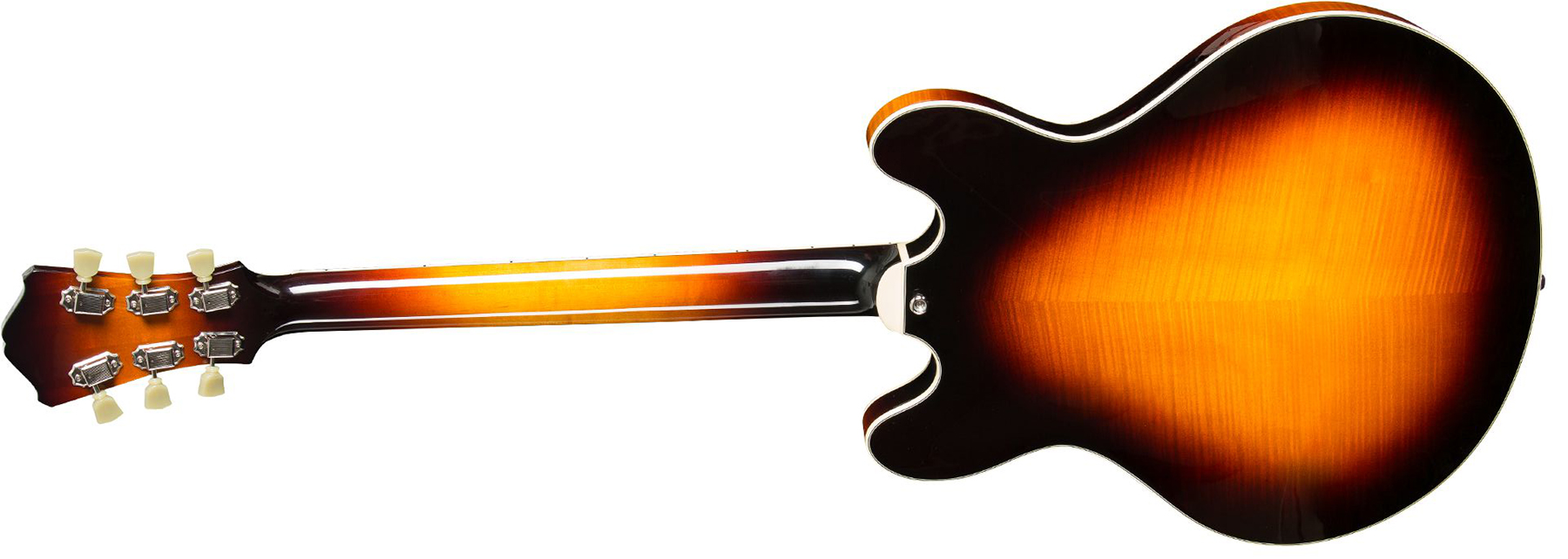 Eastman T486 Thinline Laminate Tout Erable Hh Seymour Duncan Ht Eb - Sunburst - Guitare Électrique 1/2 Caisse - Variation 1