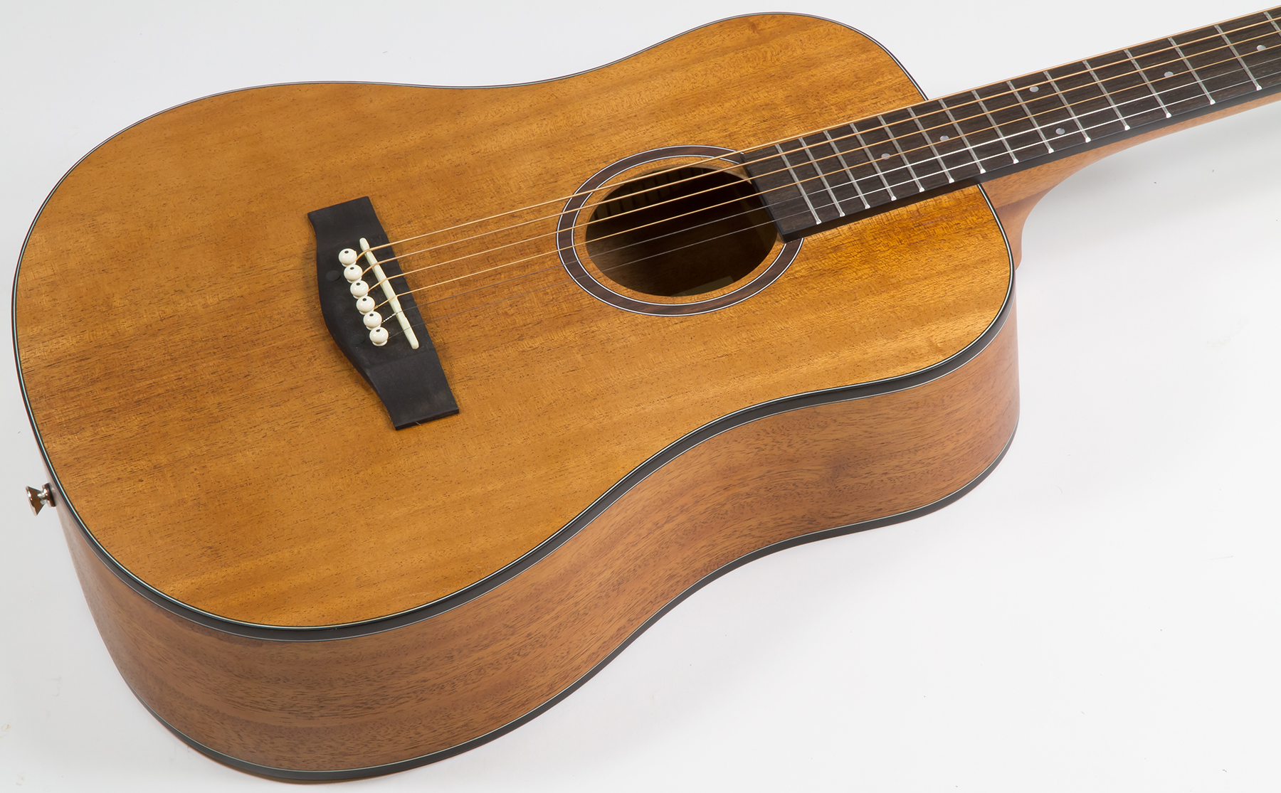 Eastone Bg100-nat Mini Dreadnought Tout Acajou - Natural Satin - Guitare Acoustique Voyage - Variation 1