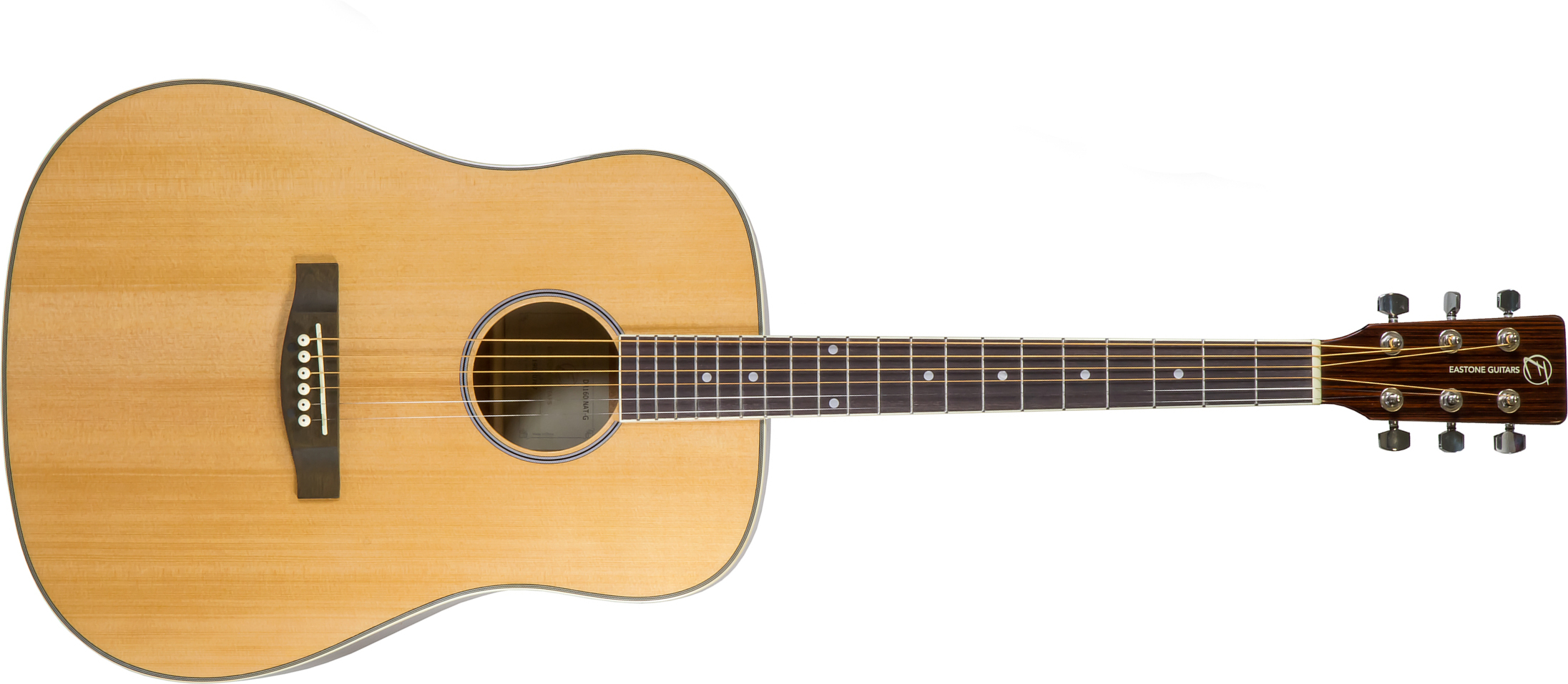 Eastone Dr160-nat-g Dreadnought Cw Epicea Wenge - Natural Gloss - Guitare Acoustique - Main picture