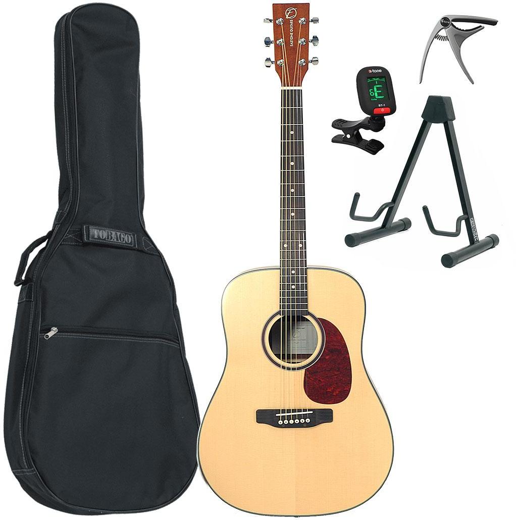 Pack guitare acoustique Eastone DR200-NAT + Pack - Natural