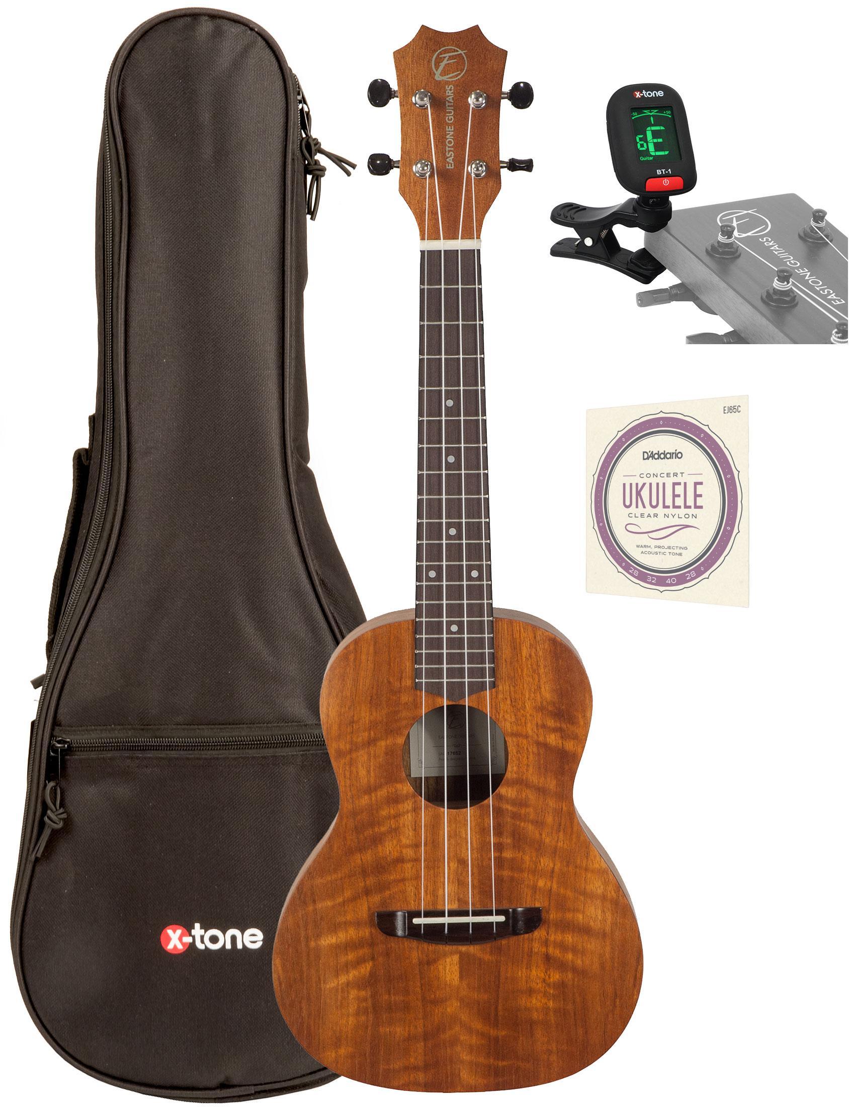 Pack ukulele Eastone E1C23-NAT Concert +Accessories