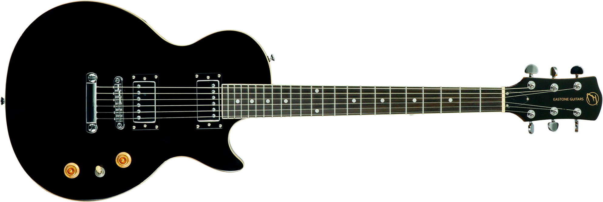 Eastone Lp70-blk 2h Ht Rw - Black - Guitare Électrique Single Cut - Main picture