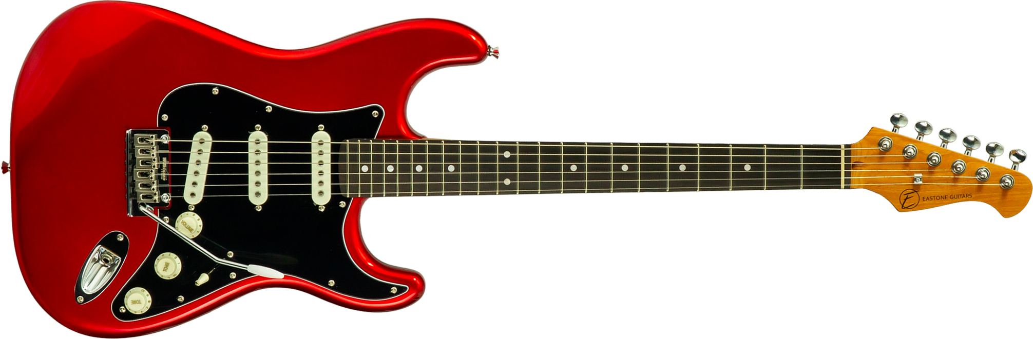 Eastone St100-mr-rw 3s Trem Rw - Candy Apple Red - Guitare Électrique Forme Str - Main picture