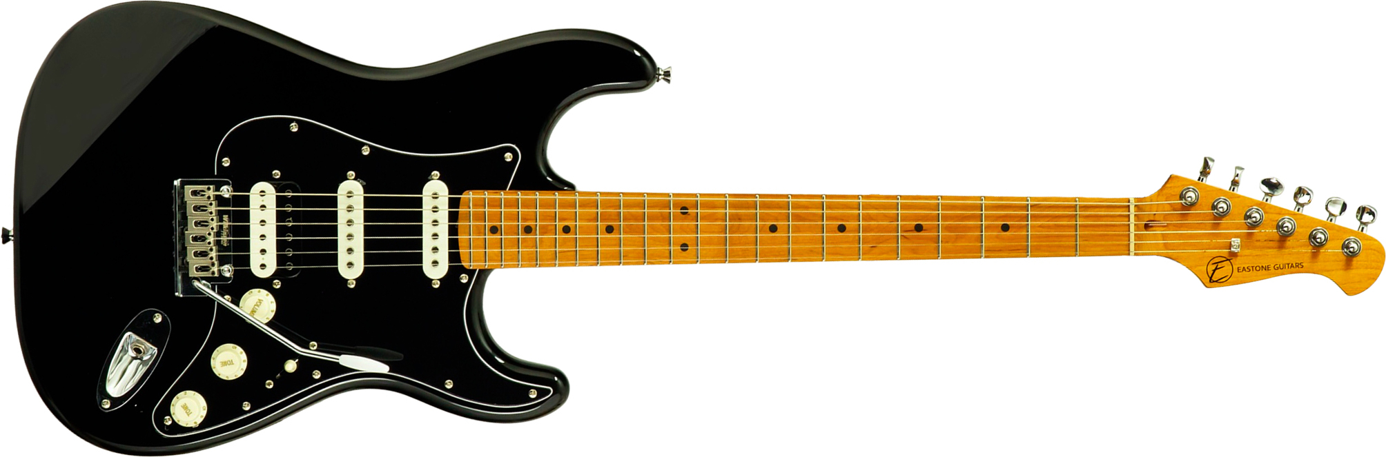 Eastone St150r-blk-rw Hss Trem Mn - Black - Guitare Électrique Forme Str - Main picture