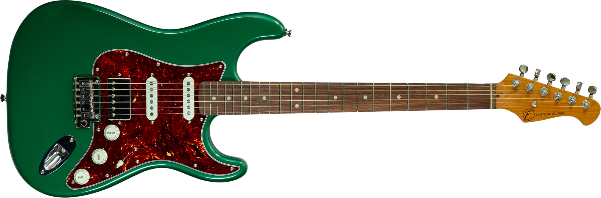 Eastone St550r-dmg Hss Trem Rw - Dark Metal Green - Guitare Électrique Forme Str - Main picture