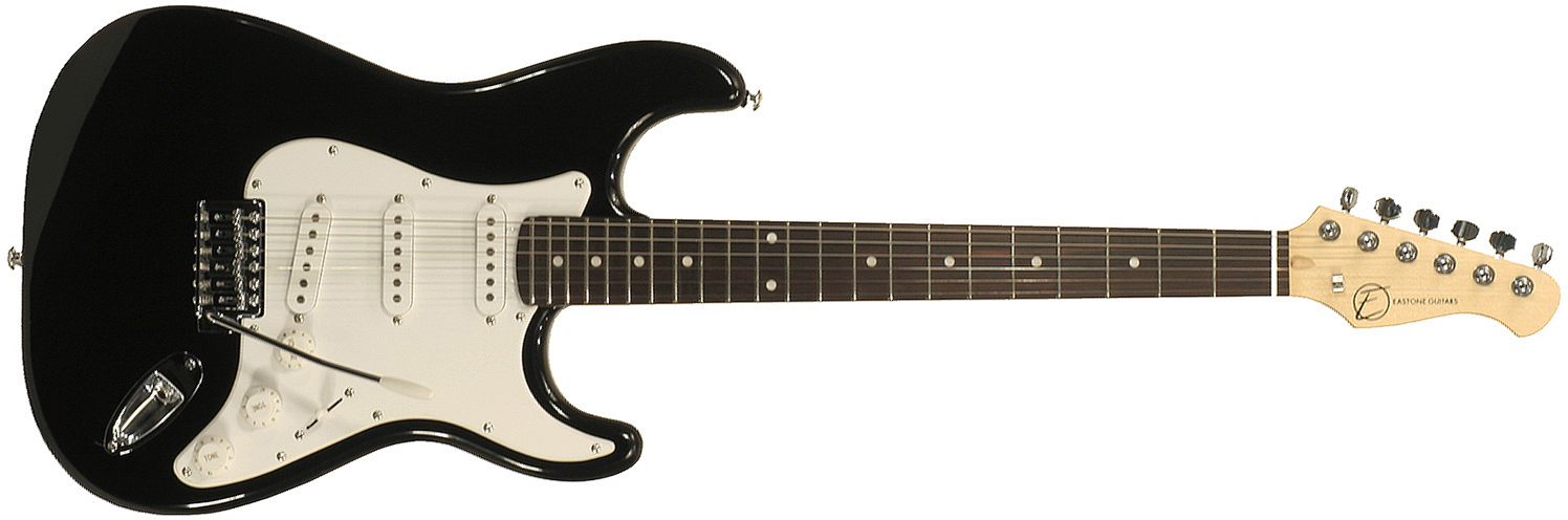 Eastone Str70-blk 3s Pur - Black - Guitare Électrique Forme Str - Main picture
