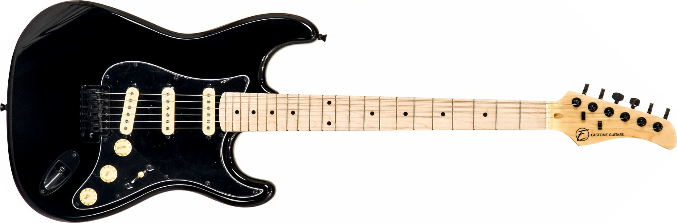 Eastone Str70 Gil Sss Trem Mn - Black - Guitare Électrique Forme Str - Main picture