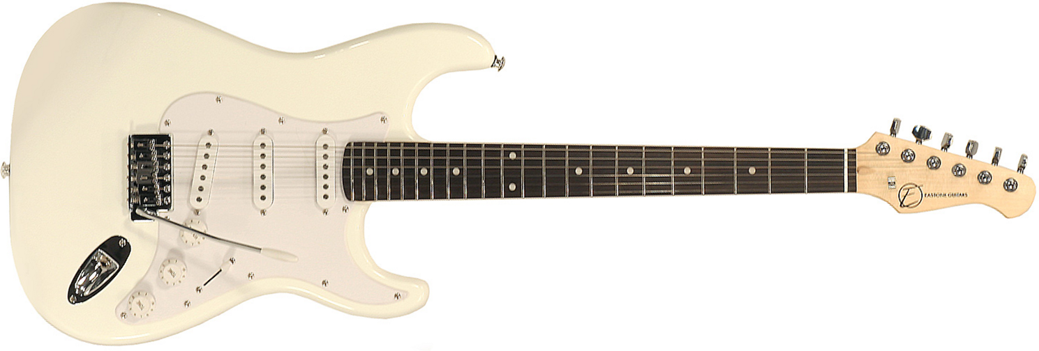 Eastone Str70-wht 3s Pur - Ivory - Guitare Électrique Forme Str - Main picture