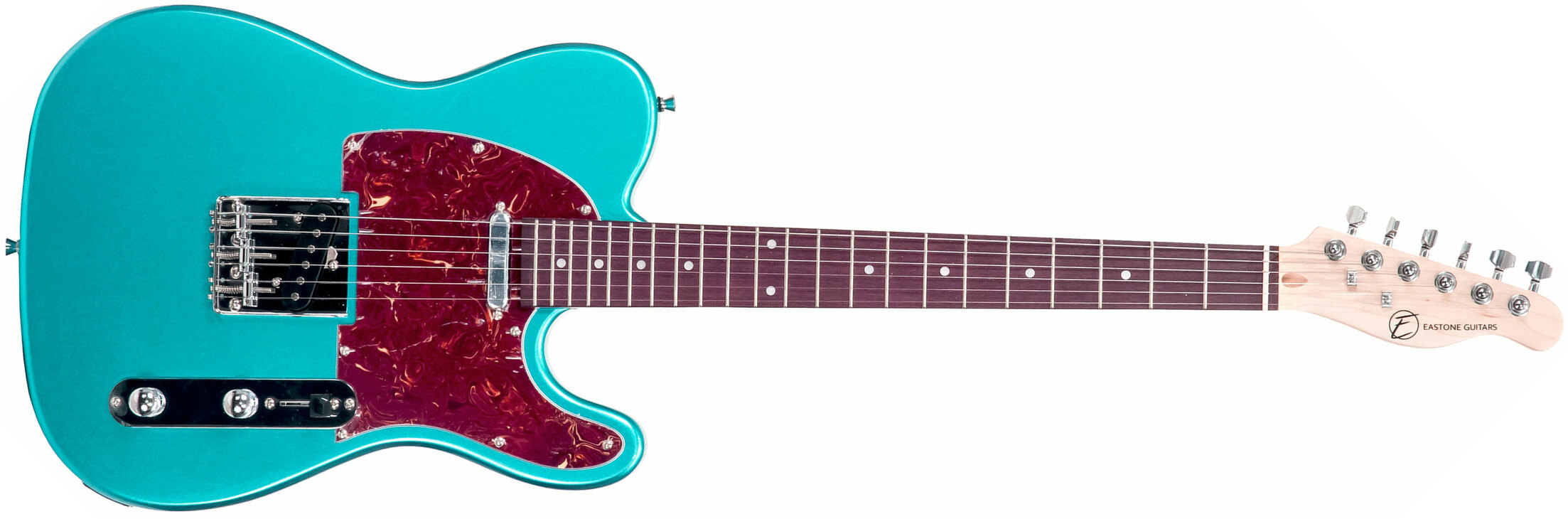 Eastone Tl70 Ss Ht Pur - Metallic Light Blue - Guitare Électrique Forme Tel - Main picture
