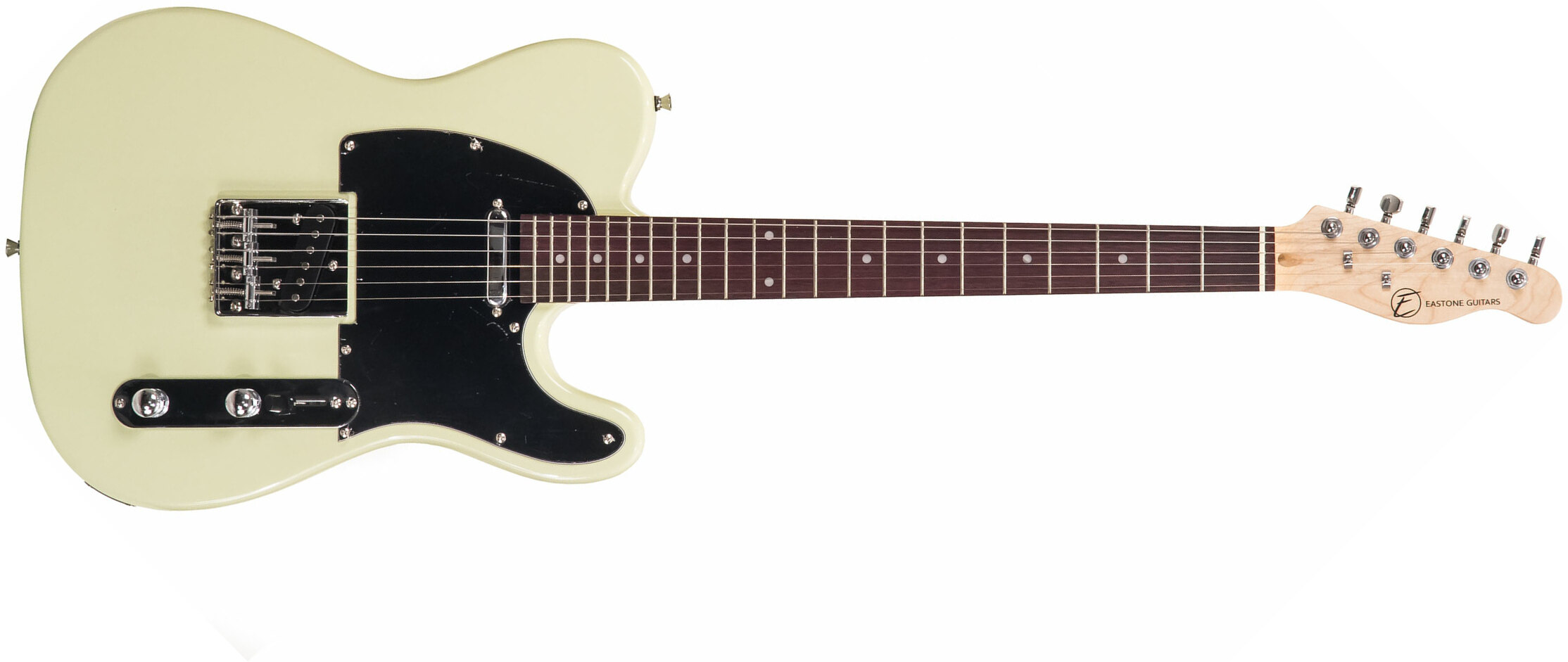 Guitare électrique forme tel Eastone TL70 (RW) - Ivory
