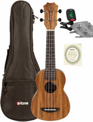 Pack ukulele Eastone E1C21-NAT Soprano +Accessories