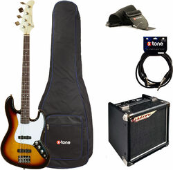 Pack basse electrique Eastone JAB +Ashdown Studio Tour Bus +Accessoires - 3 tone sunburst