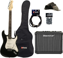 Pack guitare électrique Eastone STR70 +Blackstar Id Core Stereo 10 V3 +Accessoires - Black