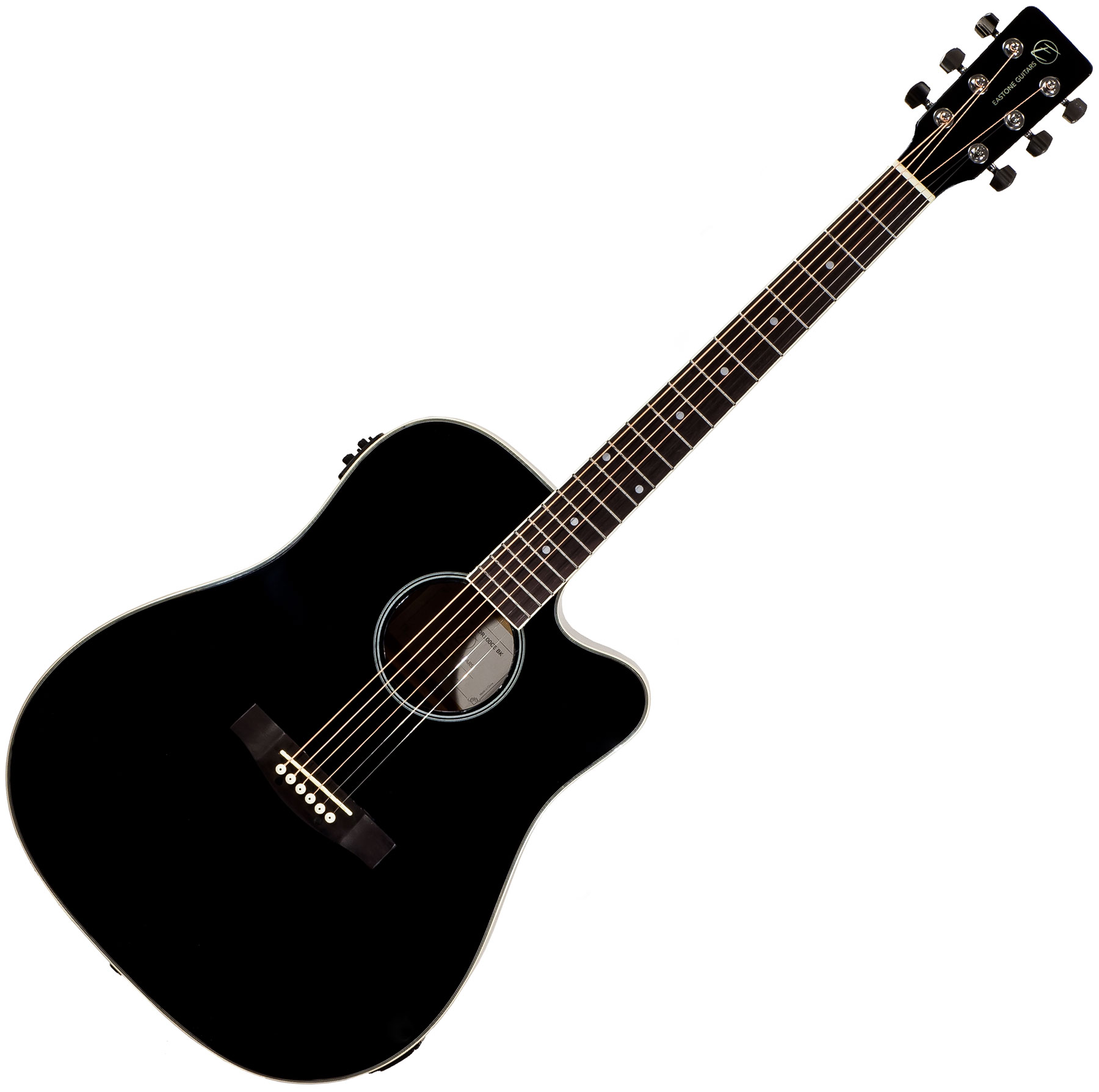 Eastone Dr100ce-blk +housse X-tone 2003 +capo +stand +jack - Black - Pack Guitare Acoustique - Variation 2