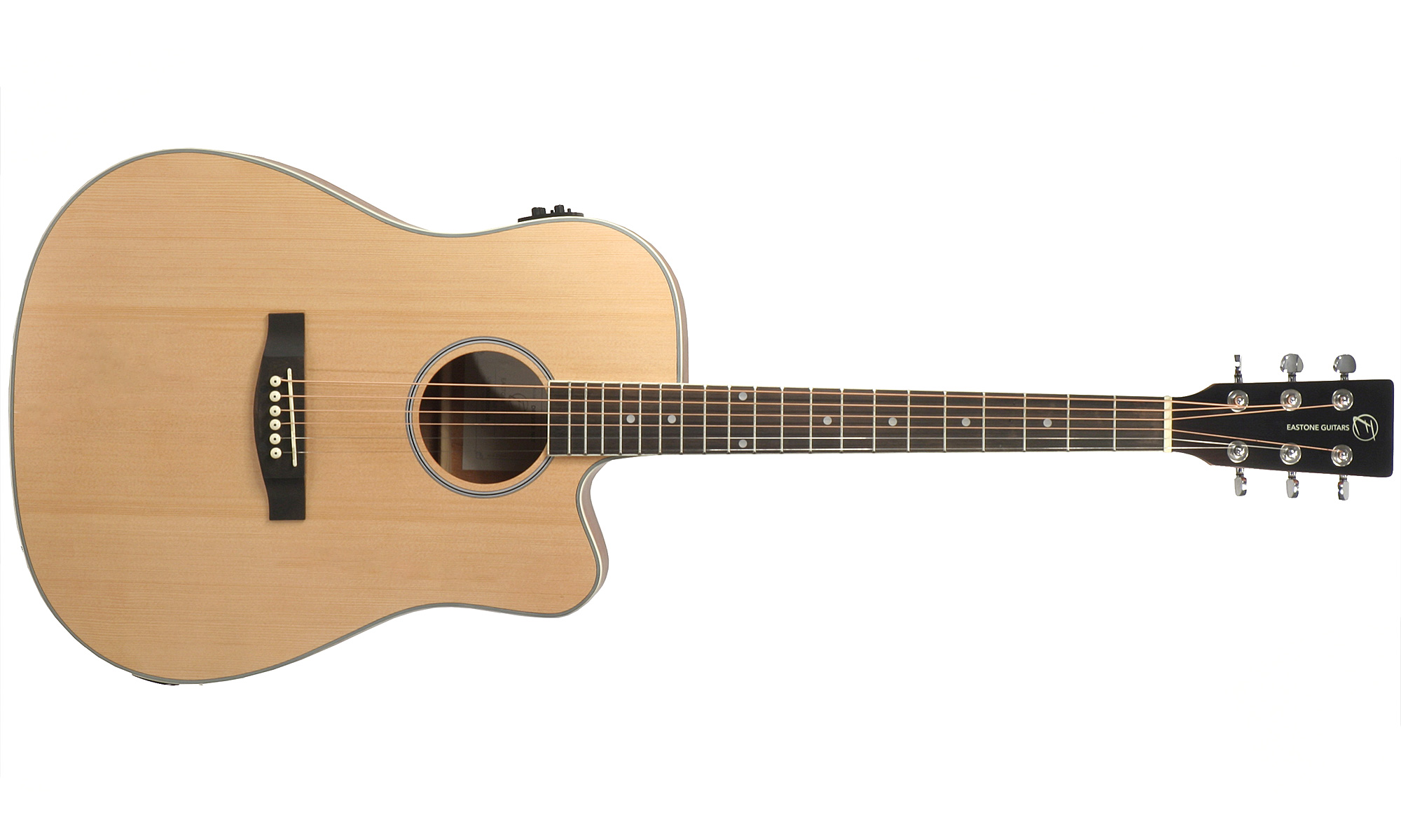 Eastone Dr100ce-nat Dreadnought Cw Epicea Okuman - Natural - Guitare Electro Acoustique - Variation 1