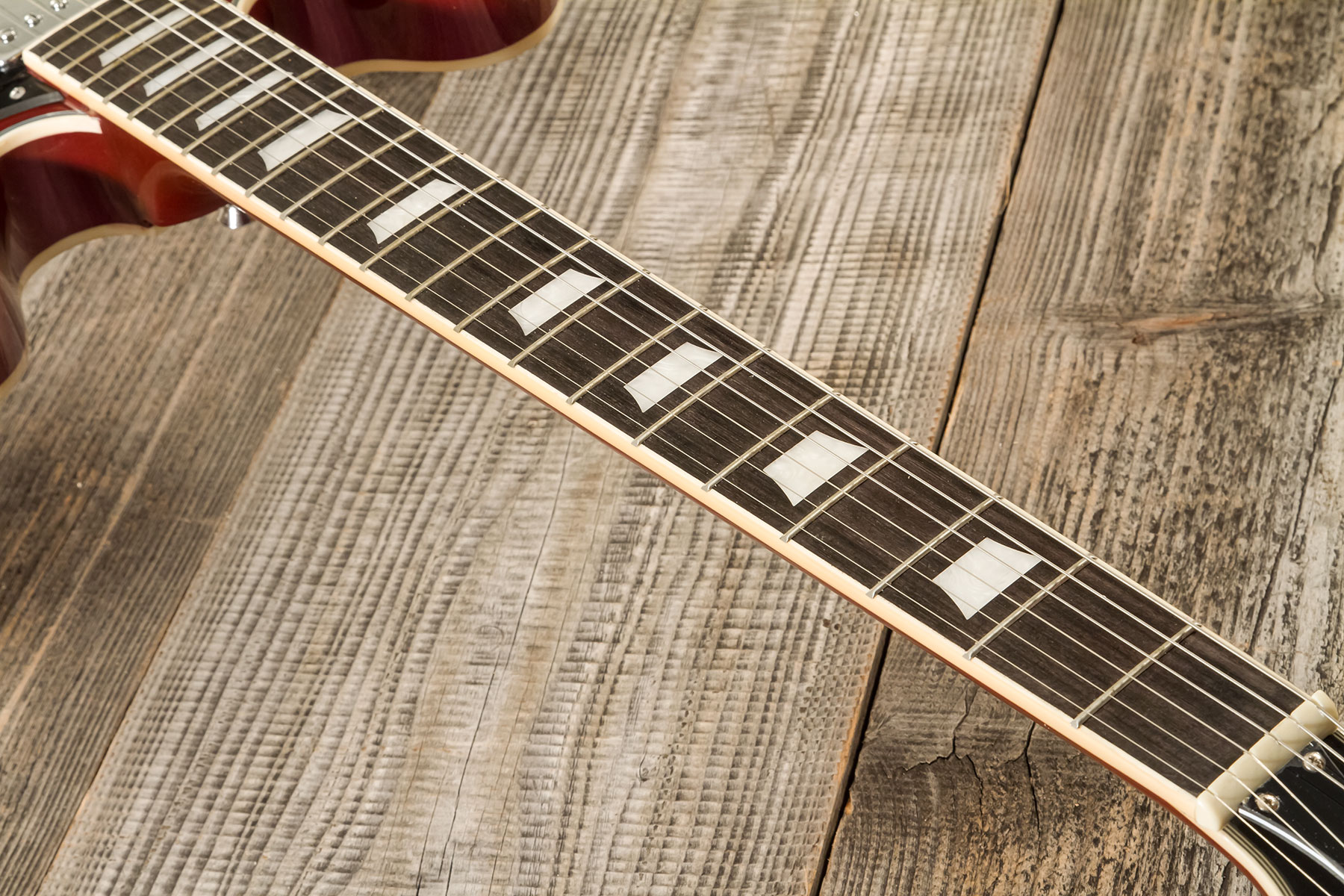 Eastone Gj70-win - Wine - Guitare Électrique 1/2 Caisse - Variation 5