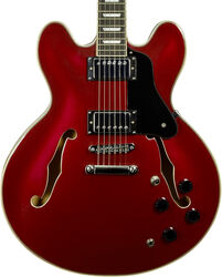 Guitare électrique 1/2 caisse Eastone GJ70 - Wine