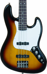 Basse électrique solid body Eastone JAB (PUR) - 3 tone sunburst