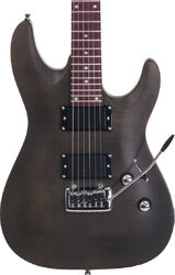 Guitare électrique forme str Eastone METDC - Black satin